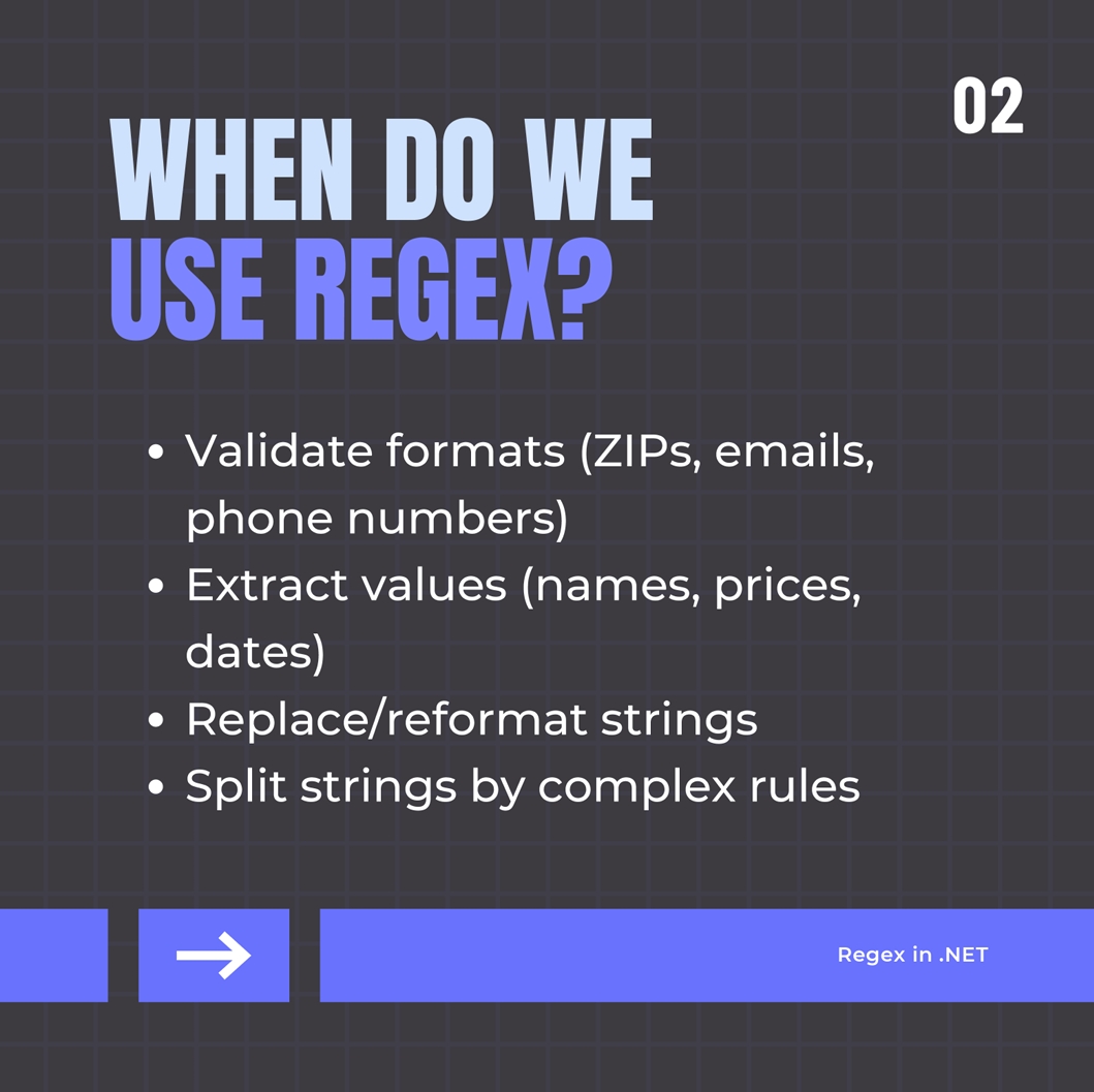 When use Regex